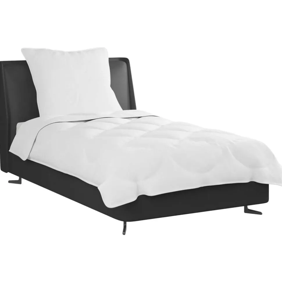vidaXL Dekbed Set met kussen 2 pcs Wit Microfibre
