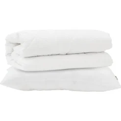 vidaXL Dekbed Set met kussen 2 pcs Wit Microfibre