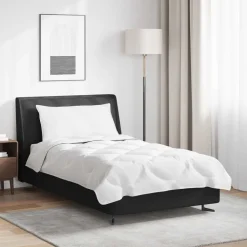 vidaXL Dekbed Set met kussen 2 pcs Wit Microfibre