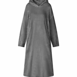 vidaXL Deken hoodie Donkergrijs s Flanel