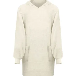 vidaXL Deken hoodie KINN Crème L Katoen