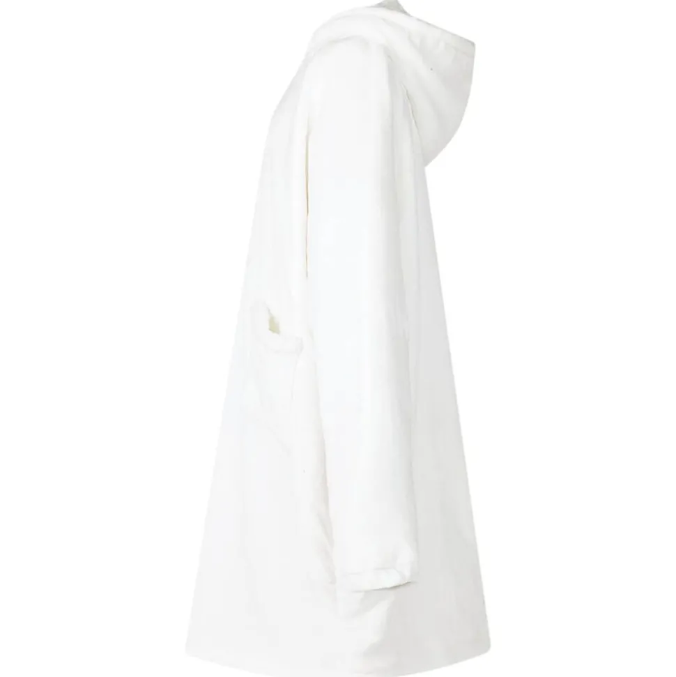 vidaXL Deken hoodie Wit M Fleece en Flanel