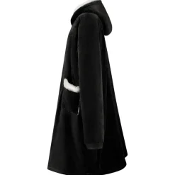 vidaXL Deken hoodie Zwart M Fleece en Flanel