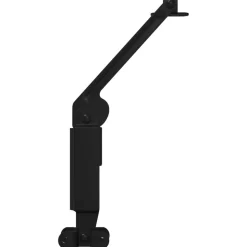 vidaXL Deksel ondersteunend scharnier 2 pcs Zwart 192 x 32 x 50 mm