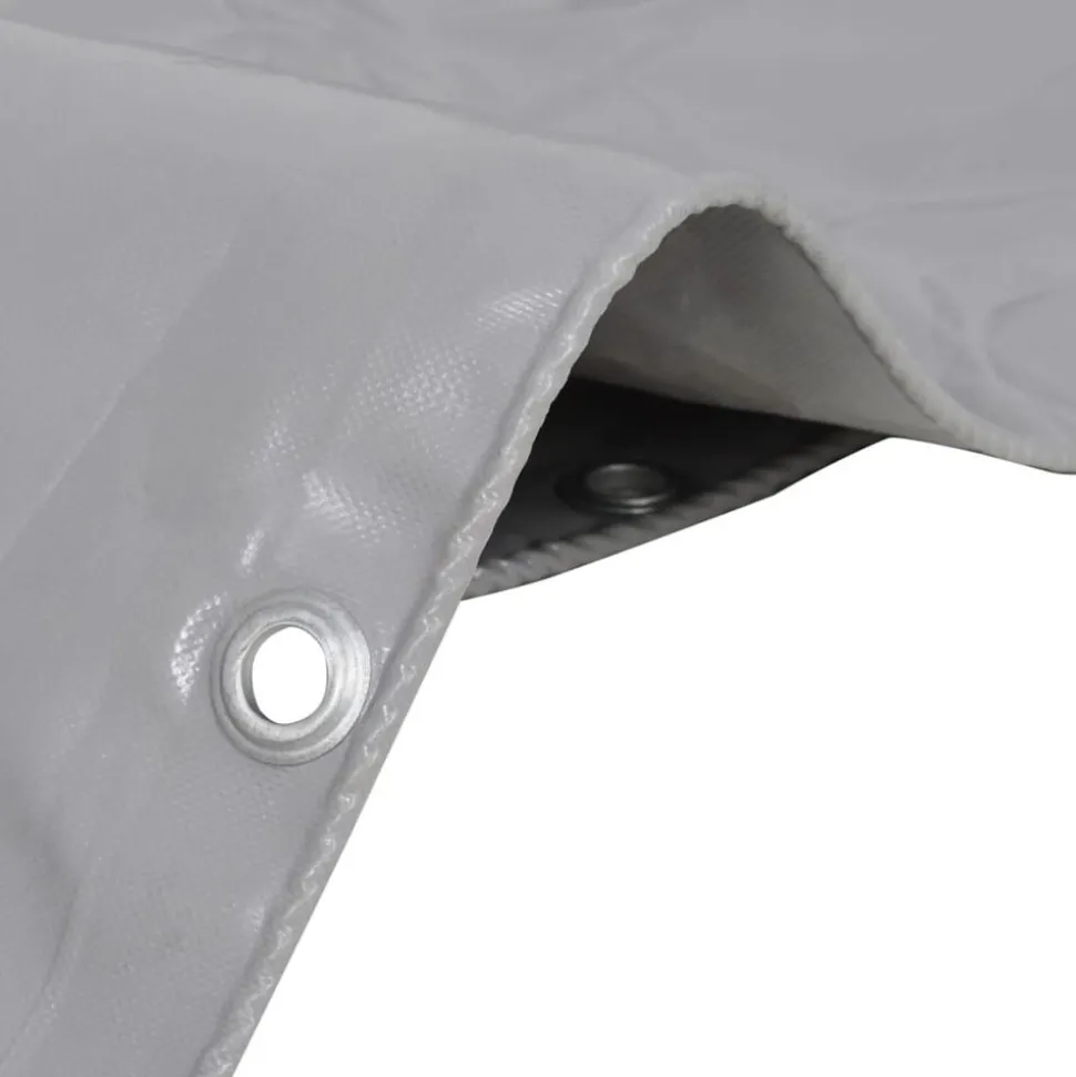 vidaXL Dekzeil 650 g/m² 2x3 m grijs