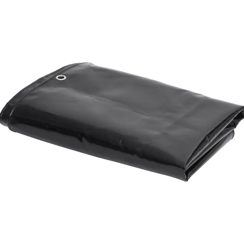 vidaXL Dekzeil 650 g/m² 2x3 m zwart