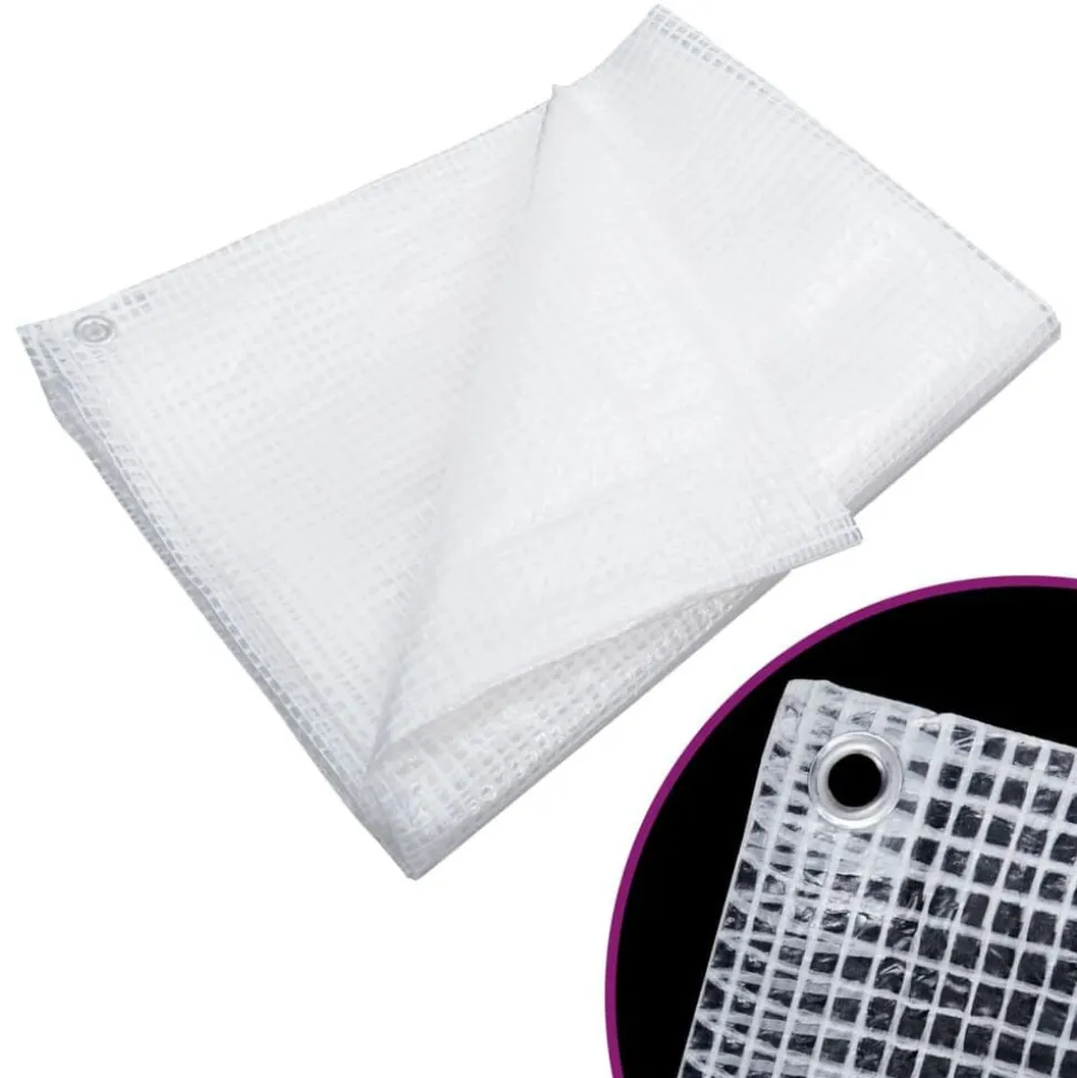 vidaXL Dekzeil leno 140 g/m² 2x3 m wit
