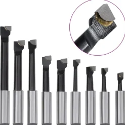 vidaXL 15-delige Boorgereedschapsset met MT2-F1-12 boorkop 50 mm