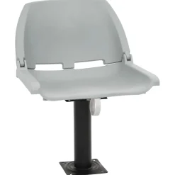 vidaXL 2-delige Bootstoelenset inklapbaar 48x51x41 cm grijs