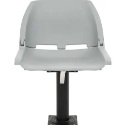 vidaXL 2-delige Bootstoelenset inklapbaar 48x51x41 cm grijs
