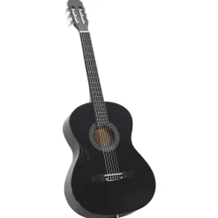 vidaXL 12-delige Gitaarset klassiek beginner 4/4 39" zwart