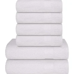 vidaXL 6-delige Handdoekenset FROGN 360 g/m² wit
