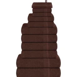 vidaXL 12-delige Handdoekenset FROGN 360 g/m² bruin