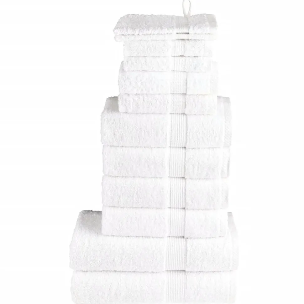 vidaXL 12-delige Handdoekenset SOLUND 600 g/m² wit