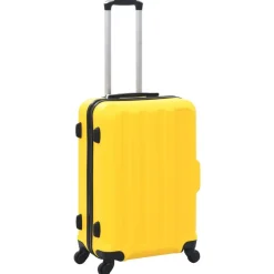 vidaXL 3-delige Harde kofferset ABS geel