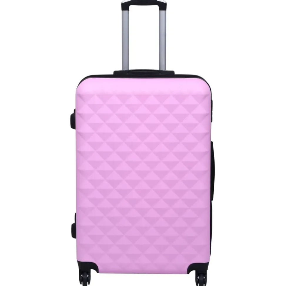 vidaXL 2-delige Harde kofferset ABS roze