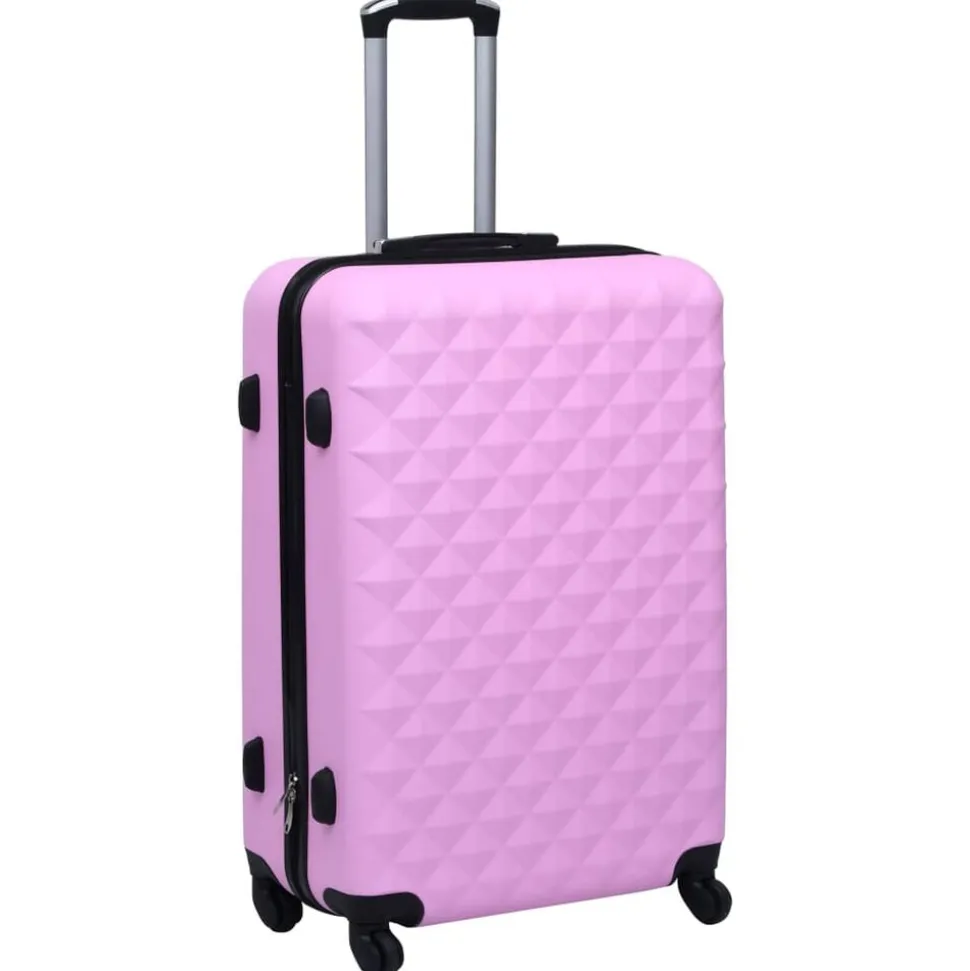 vidaXL 2-delige Harde kofferset ABS roze