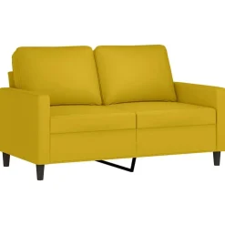vidaXL 2-delige Loungeset met kussens fluweel geel