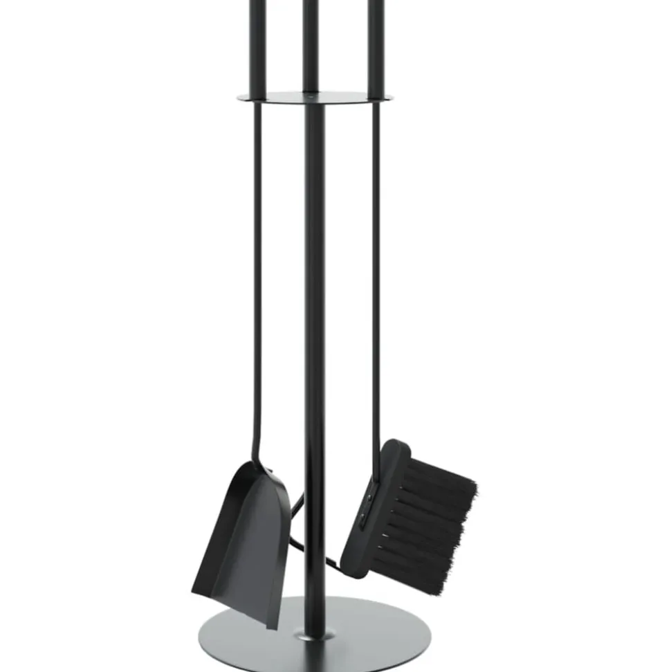 vidaXL 4-delige openhaardgereedschapset 22x59 cm staal