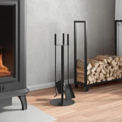 vidaXL 4-delige openhaardgereedschapset 22x59 cm staal