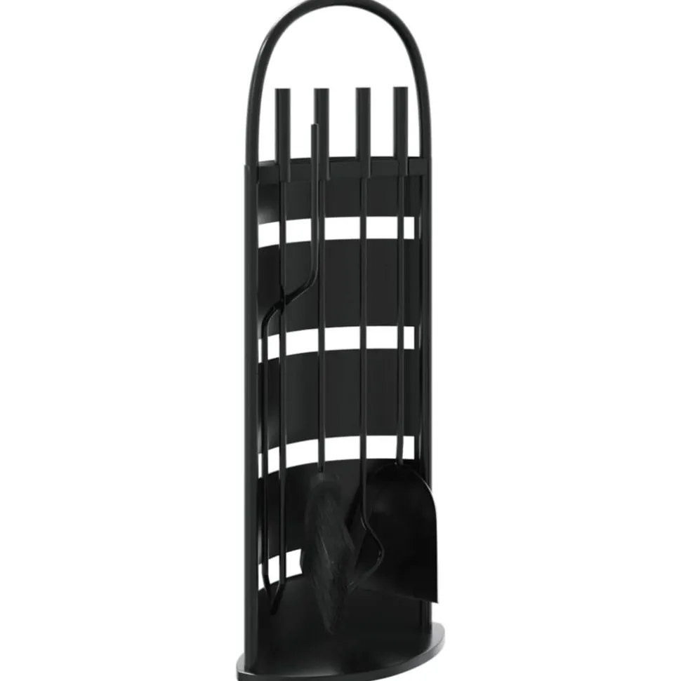 vidaXL 5-delige openhaardgereedschapset 23x15x66 cm staal