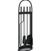 vidaXL 5-delige openhaardgereedschapset 23x15x66 cm staal