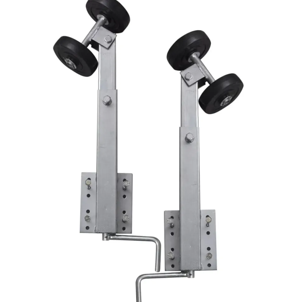 vidaXL 2-delige Rollerboegsteunenset voor boottrailer 59-84 cm