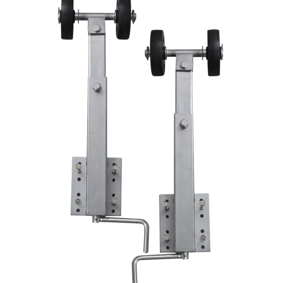 vidaXL 2-delige Rollerboegsteunenset voor boottrailer 59-84 cm