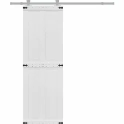 vidaXL Deur Corona Wit 70 x 210 cm Bewerkt hout