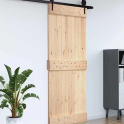 vidaXL Deur NARVIK Naturel 70 x 210 cm Massief Grenenhout