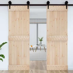 vidaXL Deur NARVIK Naturel 70 x 210 cm Massief Grenenhout