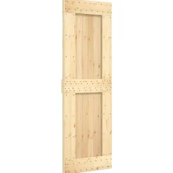 vidaXL Deur NARVIK Naturel 70 x 210 cm Massief Grenenhout