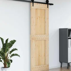 vidaXL Deur NARVIK Naturel 70 x 210 cm Massief Grenenhout