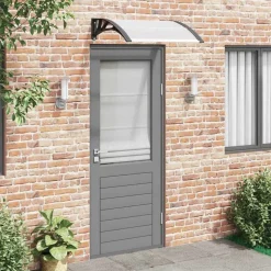 vidaXL Deurluifel 200x75 cm PC zwart en transparant