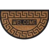 vidaXL Deurmat halfrond 45x75 cm rubber en kokosvezel