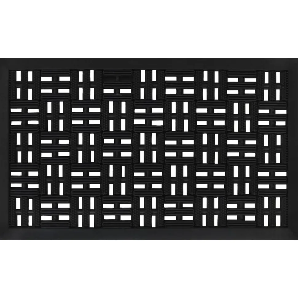 vidaXL Deurmat rechthoekig 45x75 cm rubber