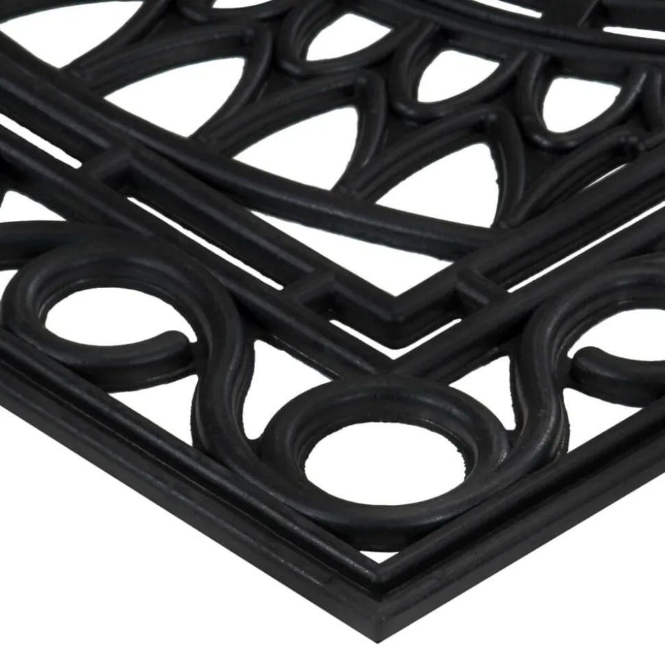 vidaXL Deurmat rechthoekig 45x75 cm rubber