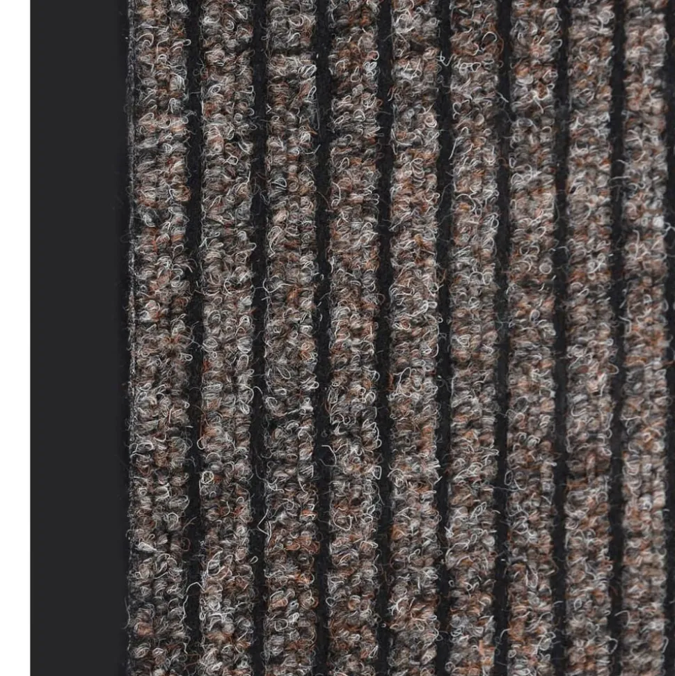 vidaXL Deurmat 40x60 cm gestreept beige
