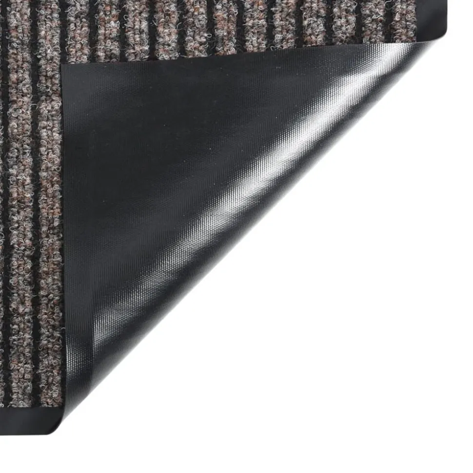 vidaXL Deurmat 40x60 cm gestreept beige