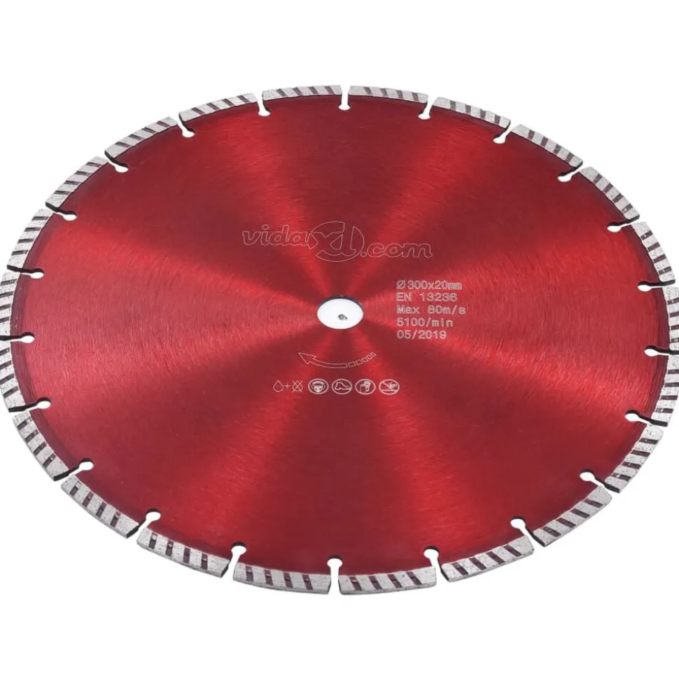vidaXL Diamantzaagblad met turbo 300 mm staal