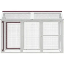 vidaXL Dierenren 141x94x104 cm massief grenenhout mokkakleurig