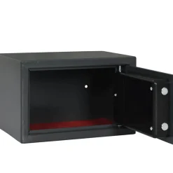 vidaXL Digitale kluis met slot Donkergrijs 31 x 20 x 20 cm Staal