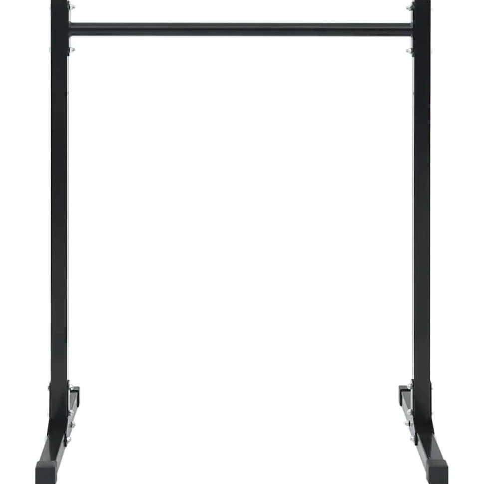 vidaXL Dip station 2 pcs Zwart 55 x 90 x 104.5 cm Gepoedercoat staal