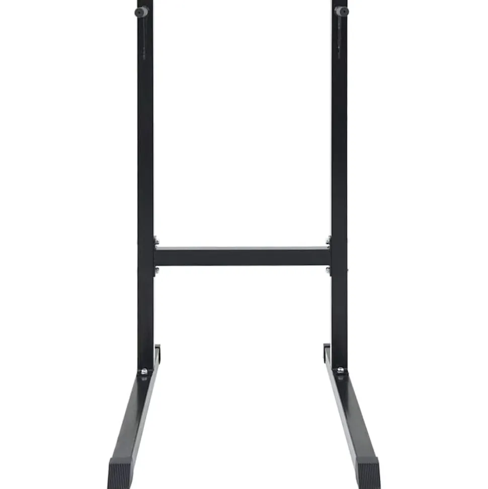 vidaXL Dip station Zwart 103,5 x 66,5 x 121,5 cm Gepoedercoat staal