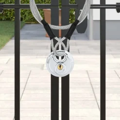 vidaXL Discusloten met sleutels 2 pcs Zilver 6 x 2.3 x 6 cm