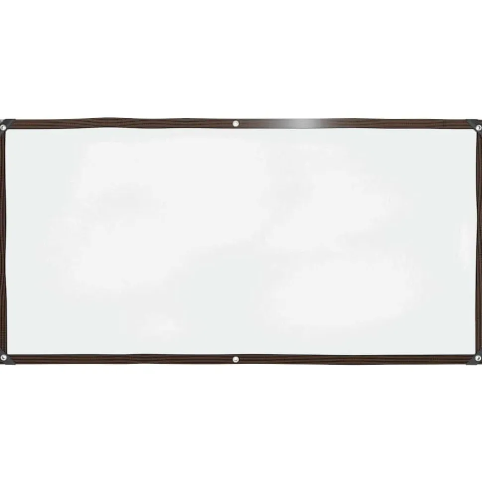 vidaXL Doorzichtig zeildoek met zeilringen 1x2 m polyethyleen