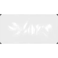 vidaXL Doorzichtig zeildoek met zeilringen 1x2 m PVC