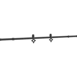 vidaXL Doos met onderdelen voor schuifdeur 213,5 cm staal zwart