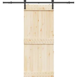 vidaXL Doos met onderdelen voor schuifdeur 183 cm staal zwart