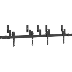 vidaXL Doos met onderdelen voor schuifdeur 152,5 cm staal zwart